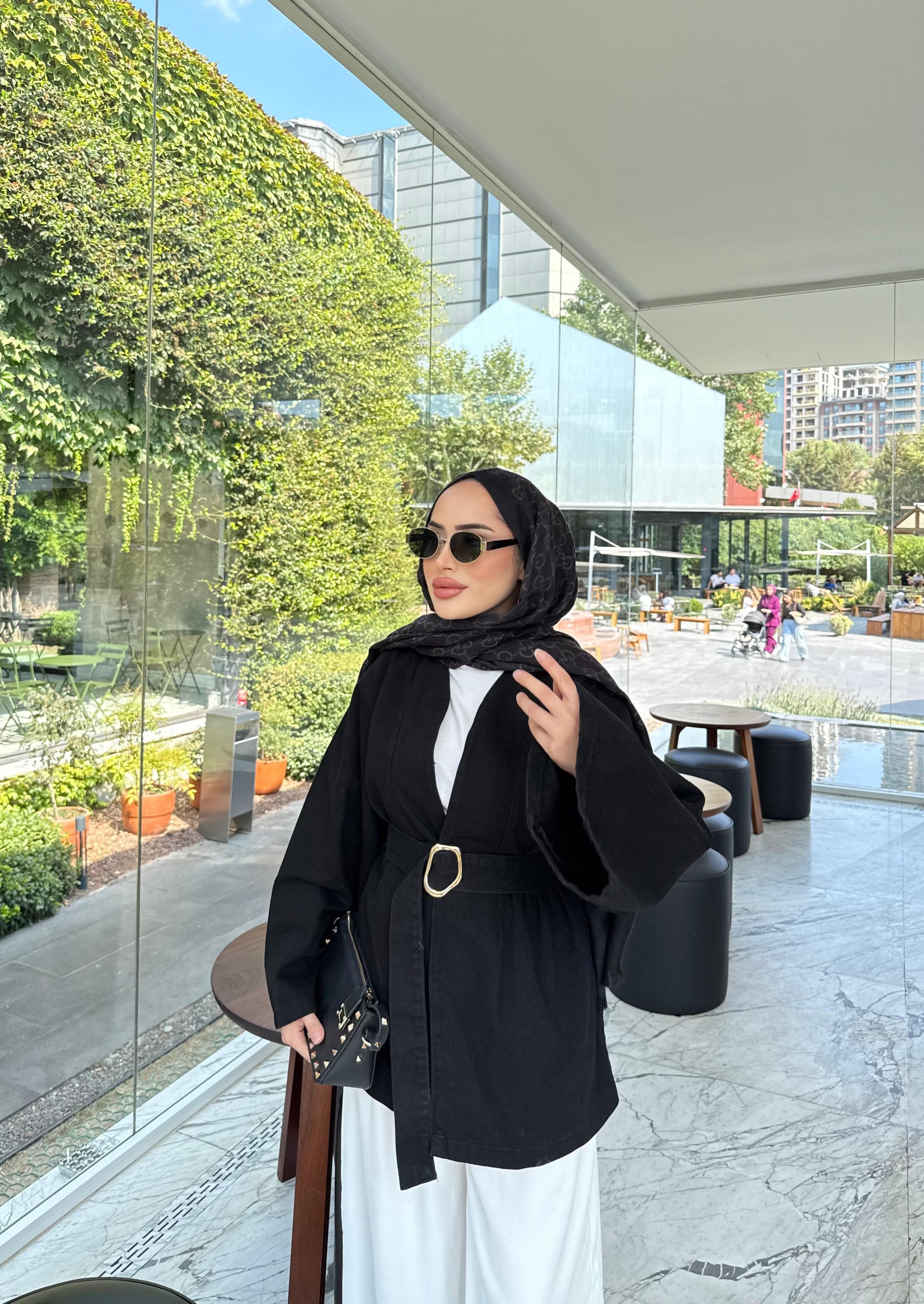 Asena Belted Denim Jacket