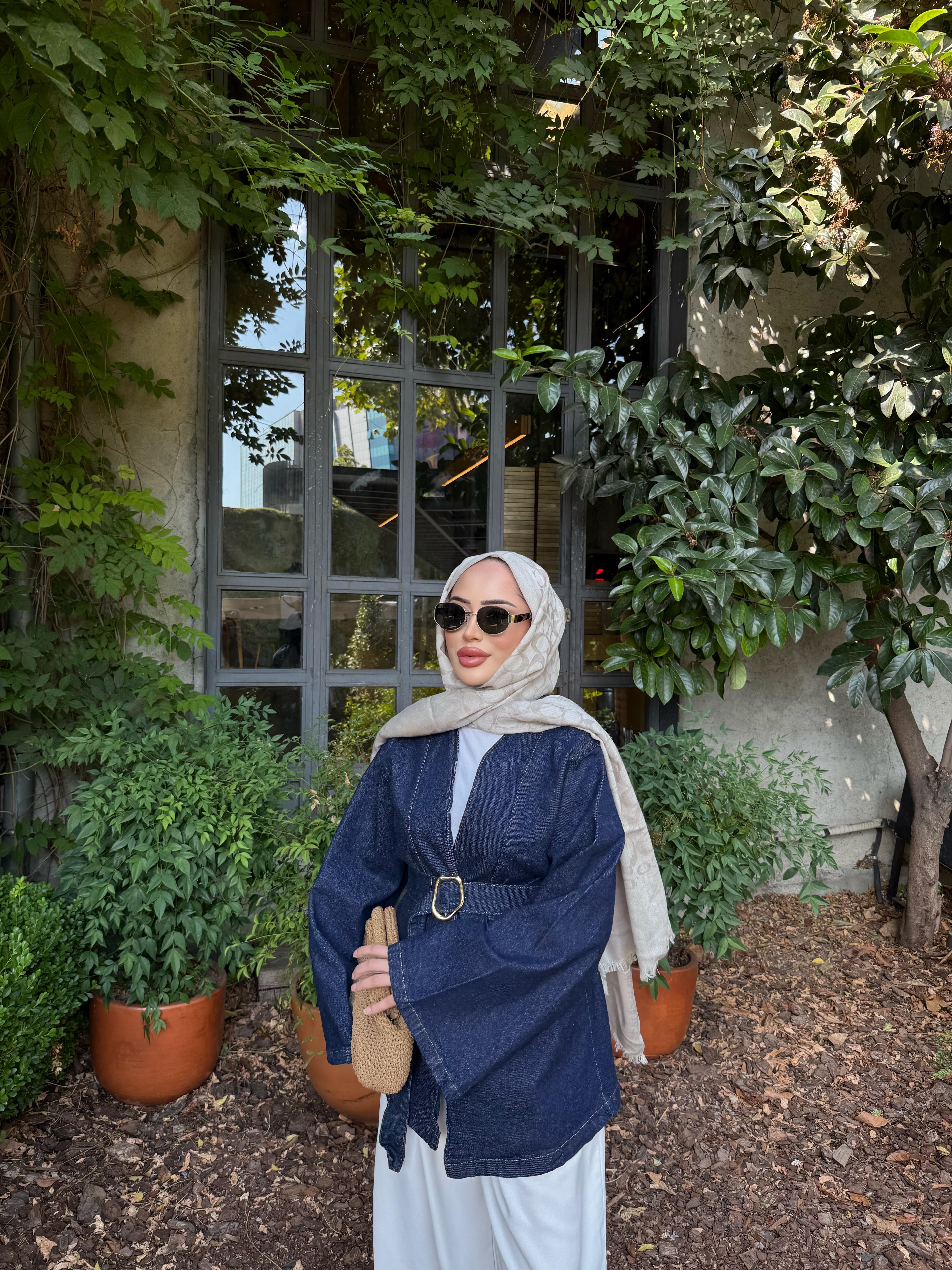 Asena Belted Denim Jacket