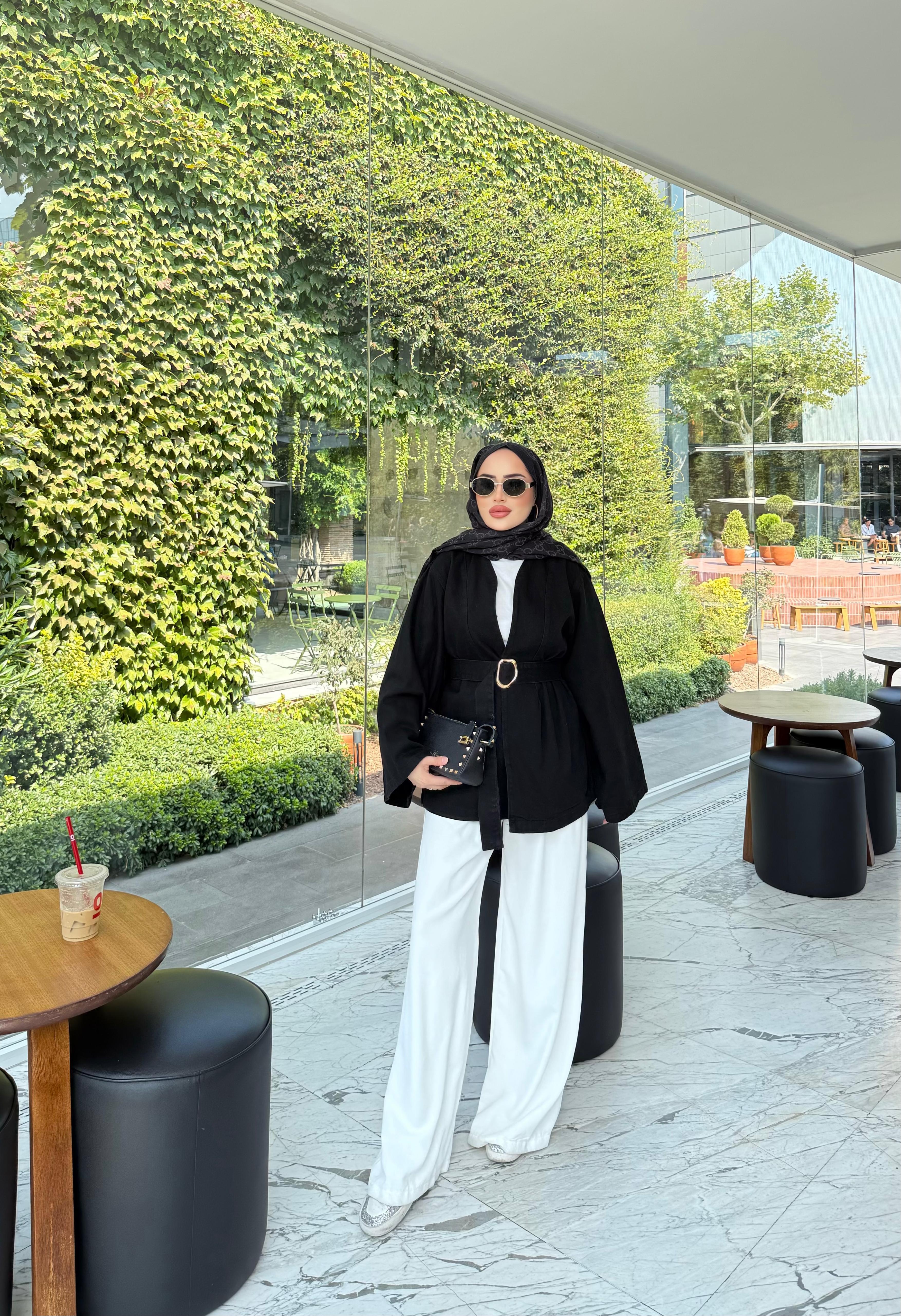 Asena Belted Denim Jacket