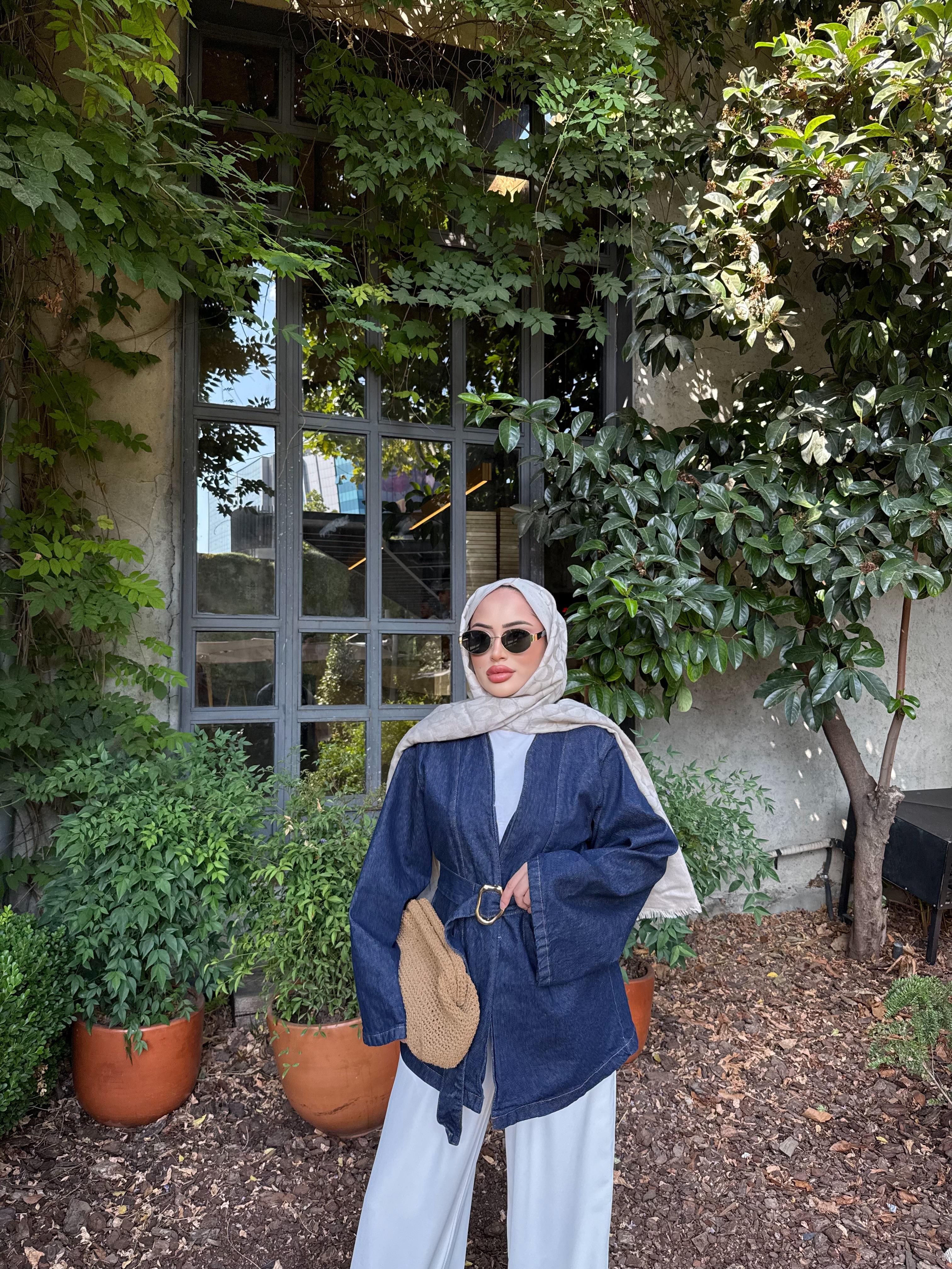 Asena Belted Denim Jacket