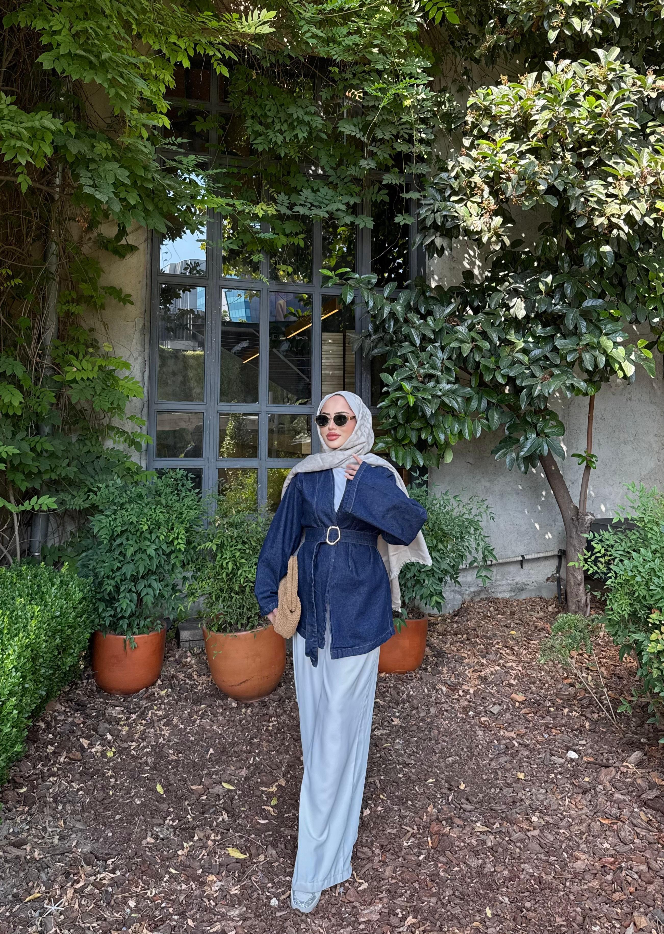 Asena Belted Denim Jacket