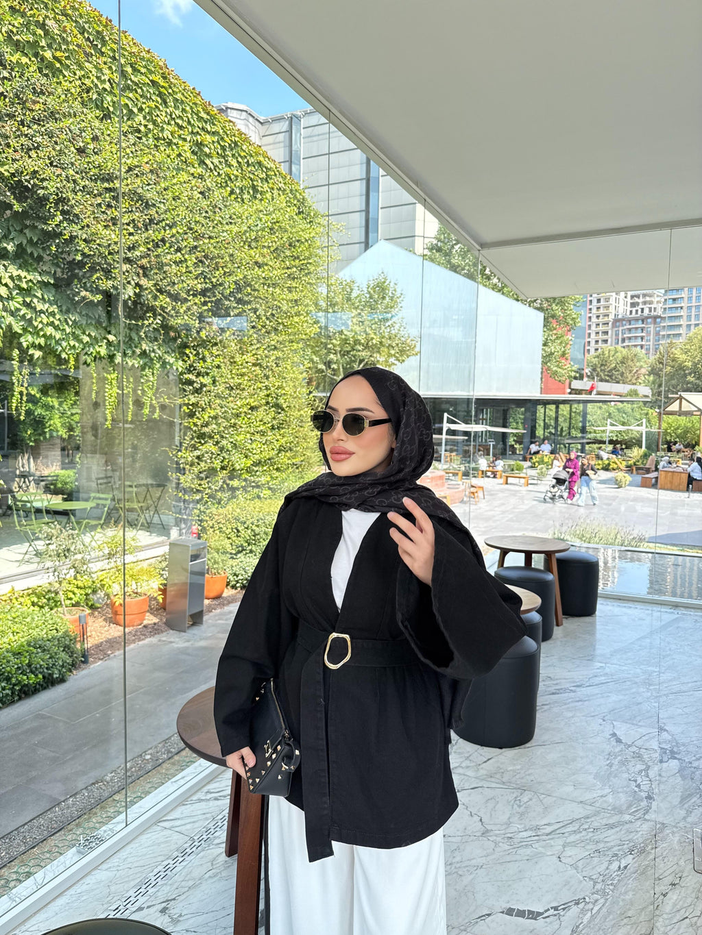 Asena Belted Denim Jacket