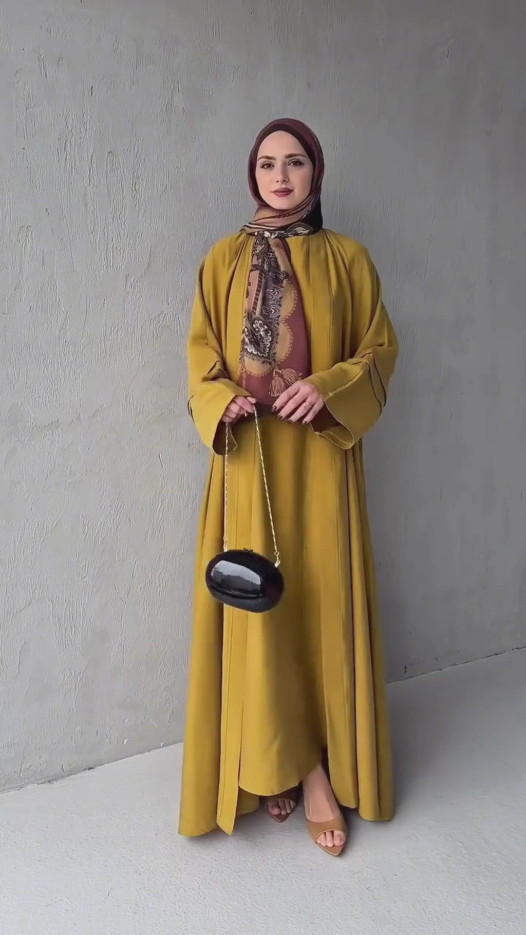 Sara Abaya Set - Moutarde